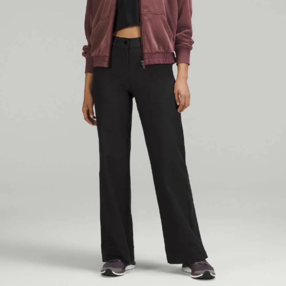 Lululemon City Sleek 5 Pocket Wide-Leg High-Rise Pant Black - Picture 2 of 10